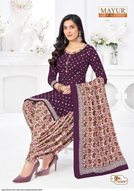 ✨ Mayur Khushi 82006 Cotton Dress Vol 83 – Premium Full Size Cotton Dress Material