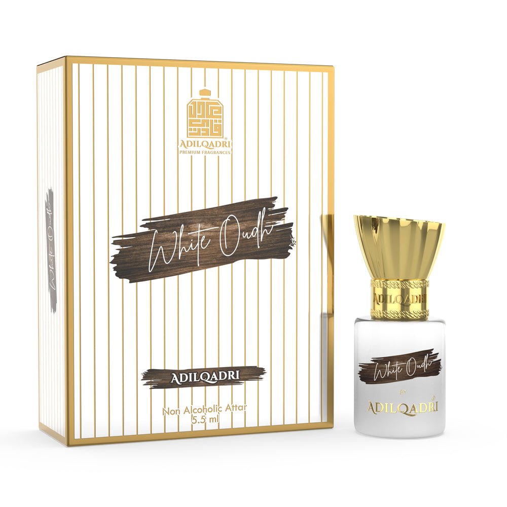 Adil Qadri White Oud Luxury Attar Perfume 5.5ml | Non Alcoholic Long Lasting Roll-On Attar for Men & Women