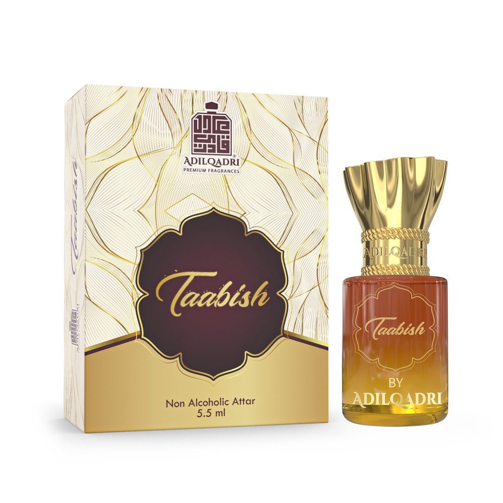 Adil Qadri Taabish Luxury Attar Perfume 5.5ml | Non Alcoholic Long Lasting Roll-On Attar for Men & Women